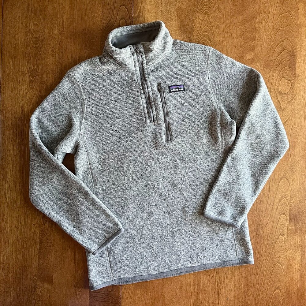 Patagonia gray pullover Better Sweater L 12